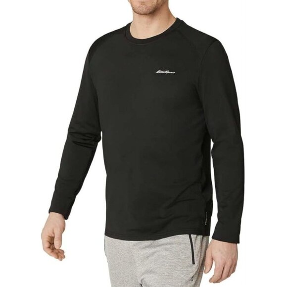 Eddie Bauer Mens Motion Freestyle Long-Sleeve Shirt Black Size M - Picture 1 of 6